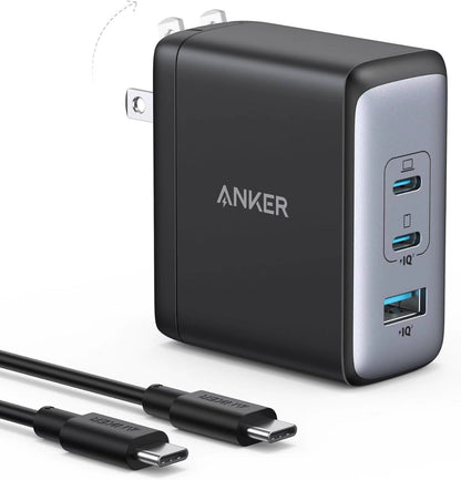 Anker 100W USB C 736 Charger (Nano II 100W) 3-Port Fast Compact Wall Charger