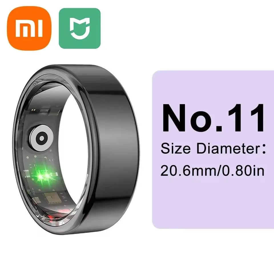 Xiaomi MIJIA R99 Smart Ring Heart Rate Health Monitors IP68 3ATM Waterproof Multi Sport Modes Blood Oxygen Tracker for Men Women