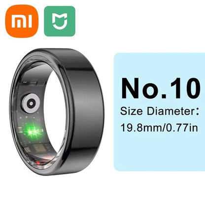 Xiaomi MIJIA R99 Smart Ring Heart Rate Health Monitors IP68 3ATM Waterproof Multi Sport Modes Blood Oxygen Tracker for Men Women