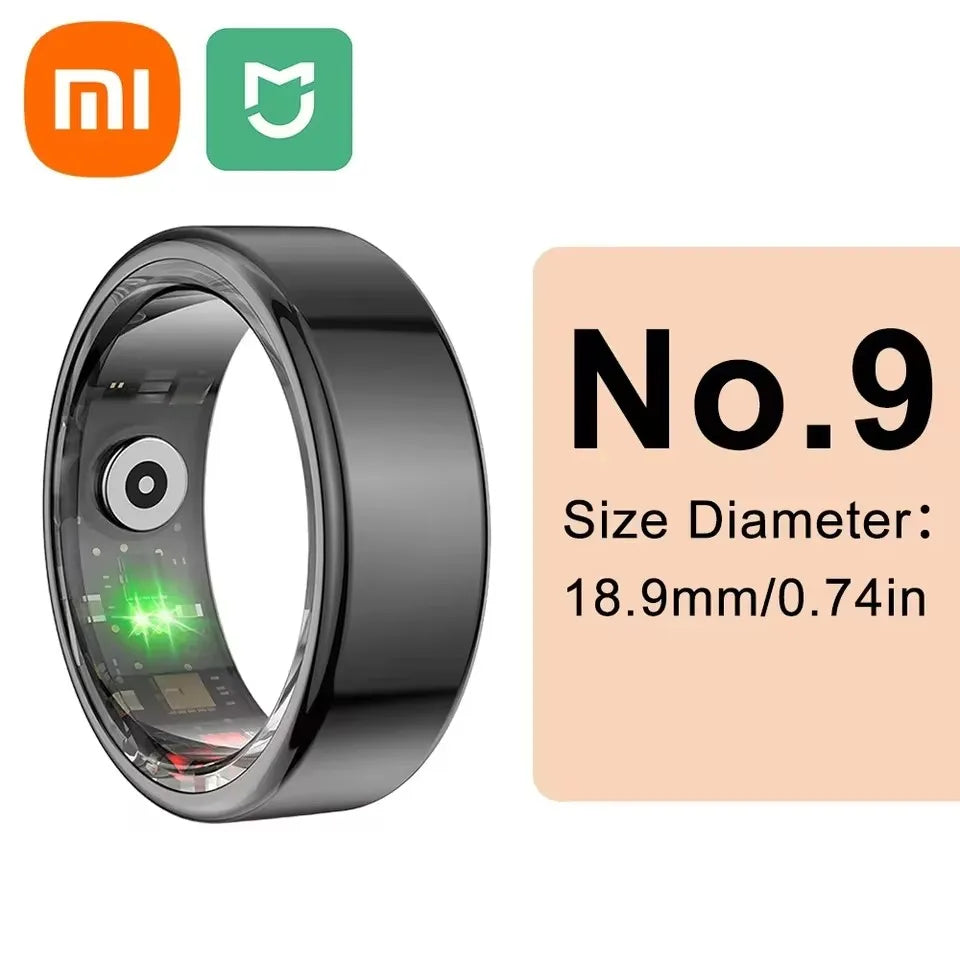 Xiaomi MIJIA R99 Smart Ring Heart Rate Health Monitors IP68 3ATM Waterproof Multi Sport Modes Blood Oxygen Tracker for Men Women